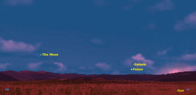 See Planets Saturn & Venus Perform Celestial Dance Tonight